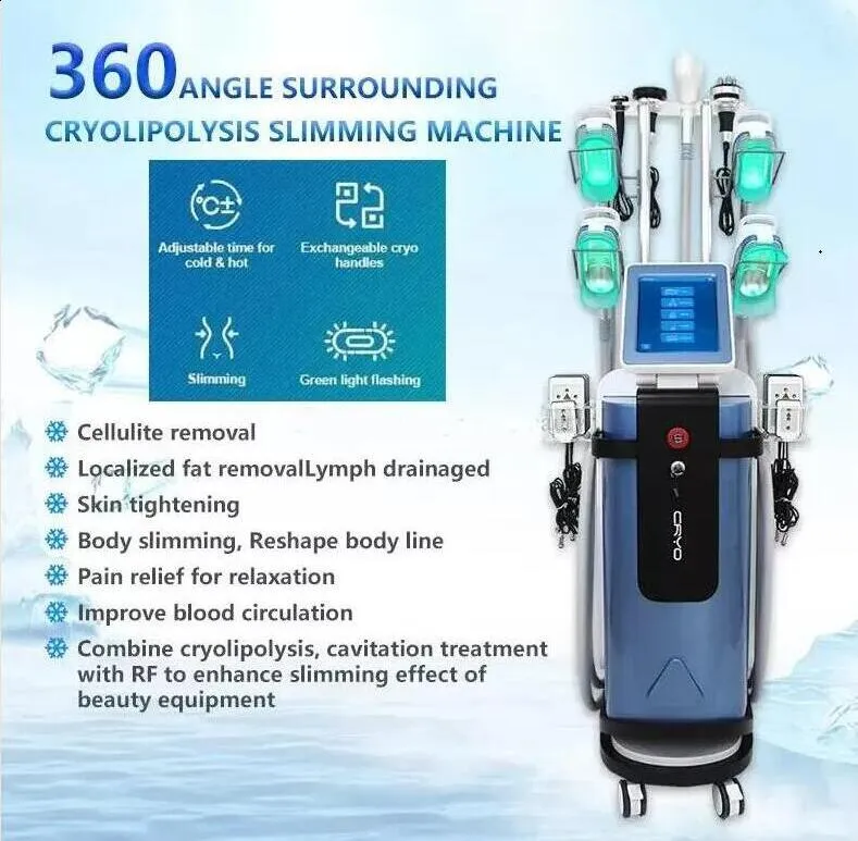 Directly effective Slimming Cryotherapy fat Removal Vacuum Cryolipolisis Freezing Machine ultrasonic vacuum lipo weight loss laser fat freezing beauty machine
