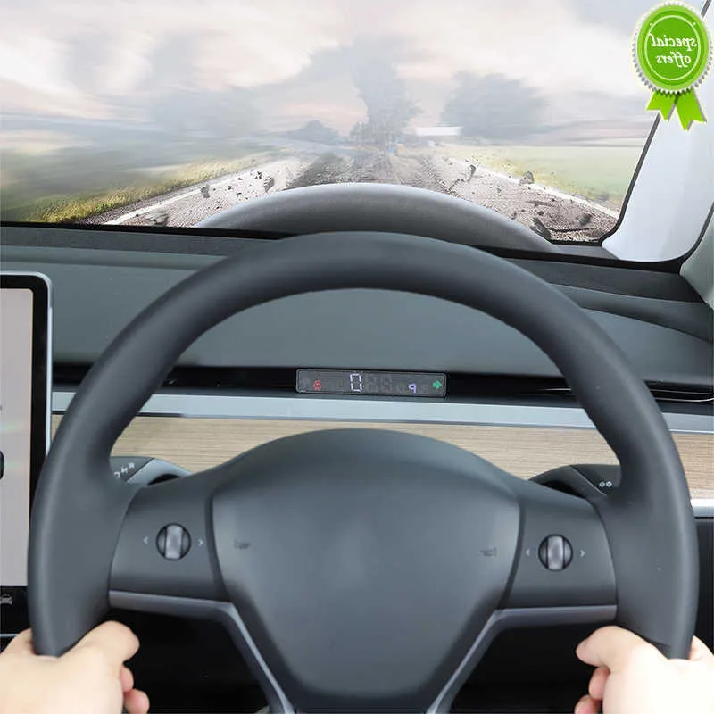 Nytt för Tesla Model 3 Model Y 2019 2020 2021 2022 Dedikerad HUD-head-up Display Hastighetsmätare Support KPH MPH eftermontering Tillbehör