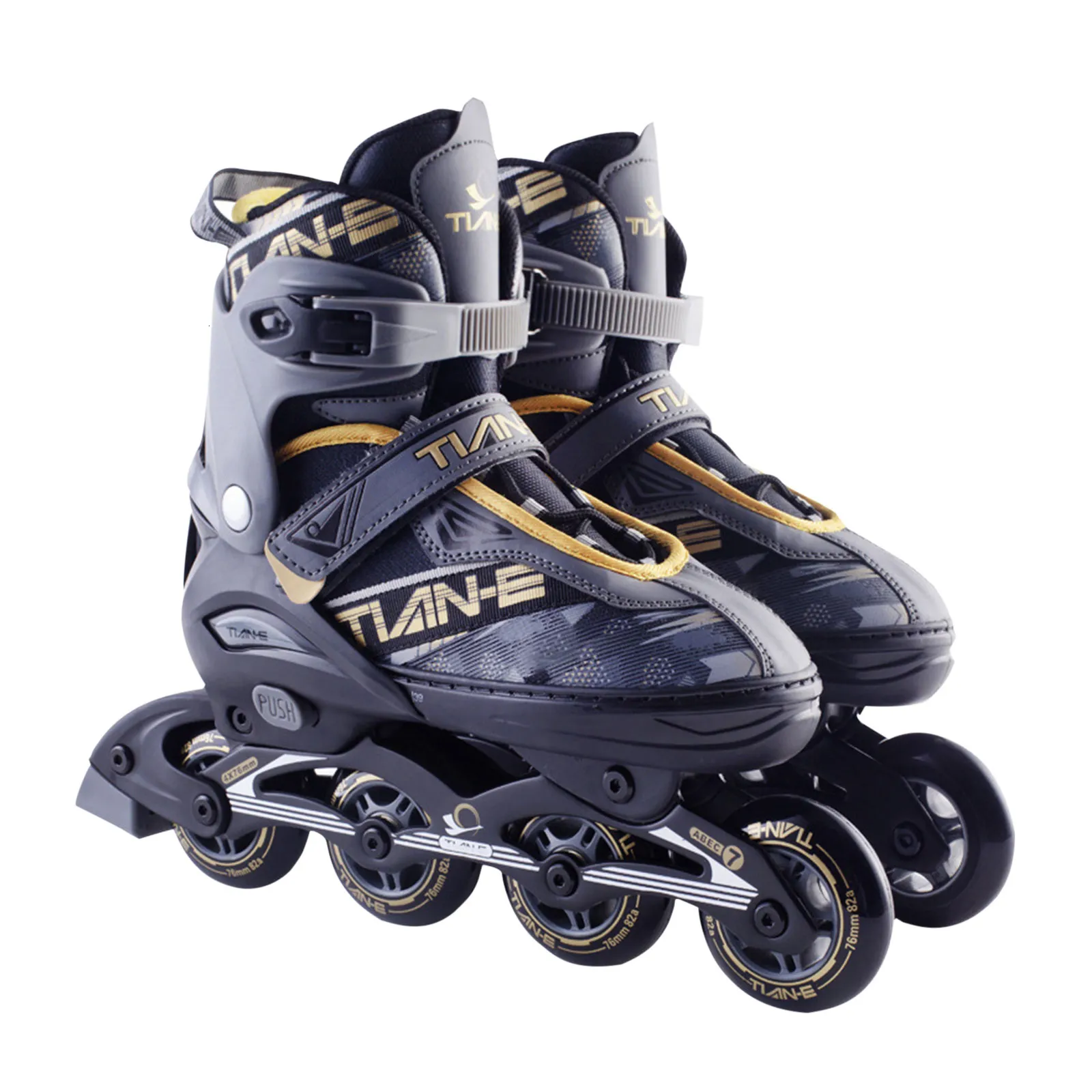 Inline Rolschaatsen Inline Skates Verstelbare Ademende Rolschaatsen Veiligheid Drievoudige Afdichtingslaag Schaatsschoenen Voor Volwassenen Kinderen 4 Rondes Sneakers 230612