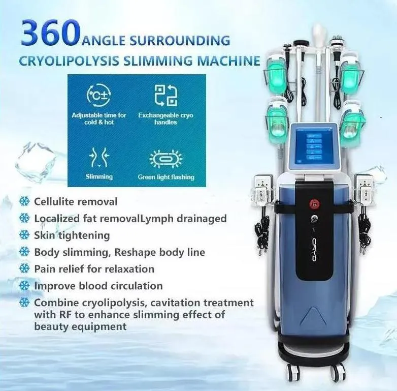 2000watt powerful slimming machine3 cryo handle 800W ultrasonic vacuum lipo weight loss laser fat freezing beauty machine taxes free no any additional fees