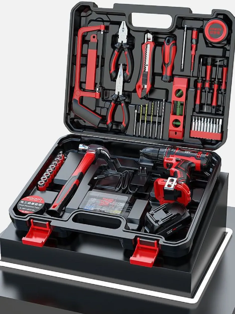 Perceuse électrique perceuse ensemble d'outils à main matériel électricien entretien multifonctionnel boîte à outils plaque murale en métal 220930