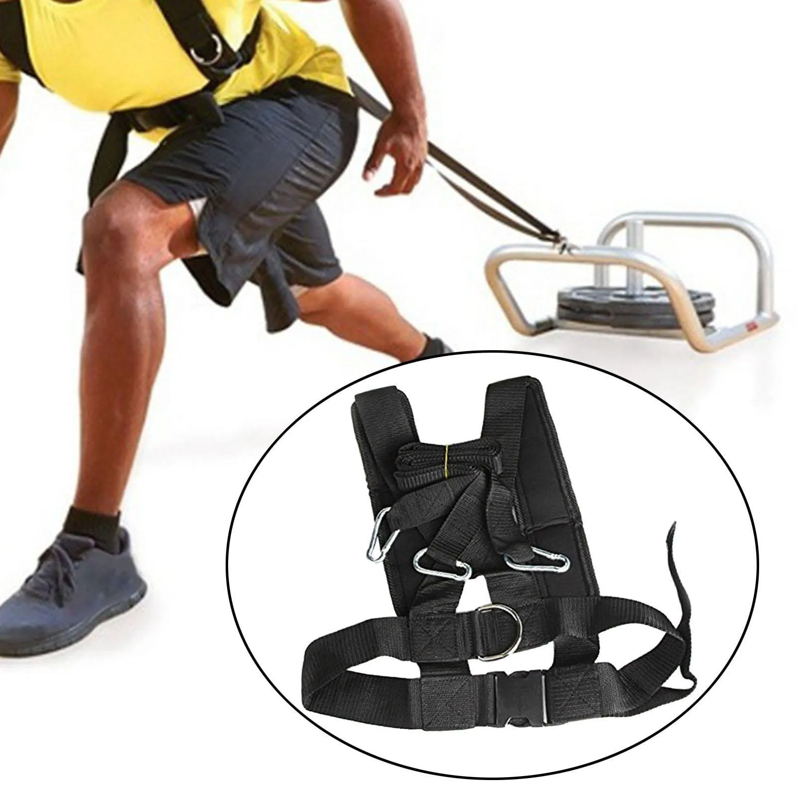 Fitness Weight Shoulder Strap Sled Buckle Multifunctional Power Speed Harness Trainer Resistance Training for Exercise Muscle