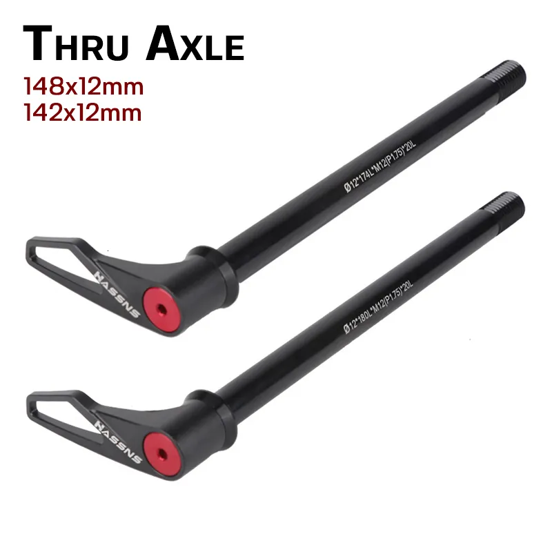 Groupes de vélo 12x142mm 12x148mm Mountain Boost Thru Axe Accessoires de cycle en alliage d'aluminium Route VTT Cadre de vélo Arbre arrière Tige Broche 230612