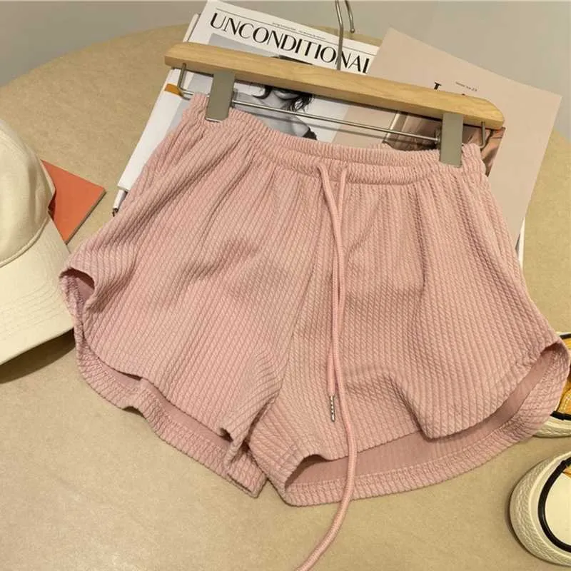 Women's Shorts Women Summer Shorts High Elastic Lace Up Drawstring Wide Leg Sweat Short Fitness Running Shorts Loose Casual Large Sports Pants fdfd