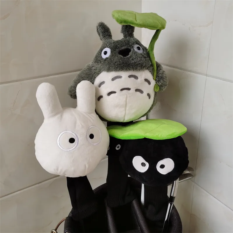 Diğer Golf Ürünleri Peluş Hayvan Golf Sürücüsü Headcover Golf Kulübü 460cc Totoro Fairway Ahşap Kapak Dr FW Sevimli Hediye 230612