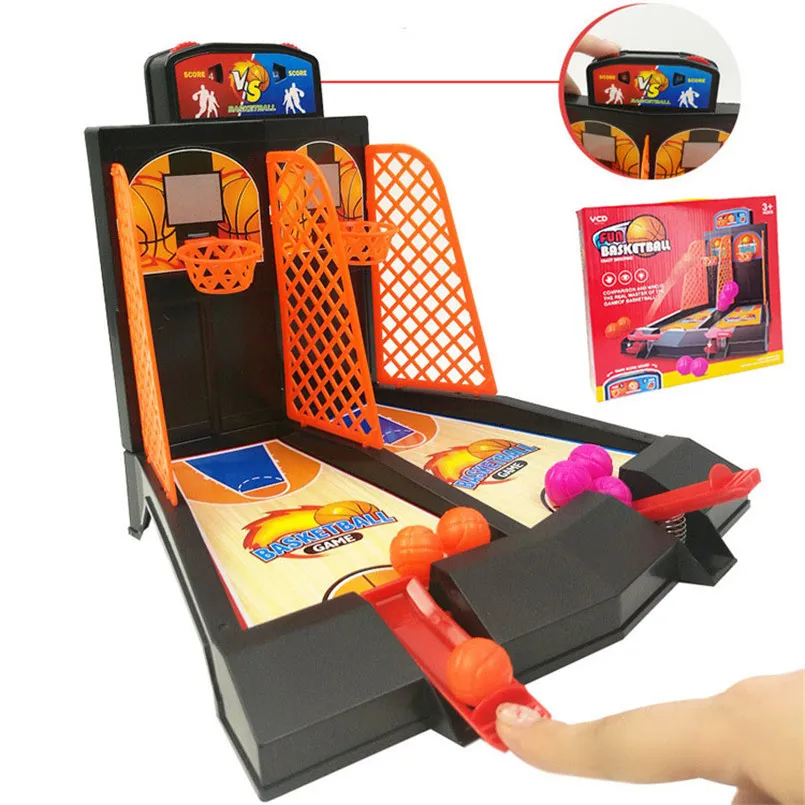 Party Games Crafts Desktop Basketball Mini Finger Basket Sport Shooting Interactive Table Battle Toy Board Toys For Boys Gifts 230613