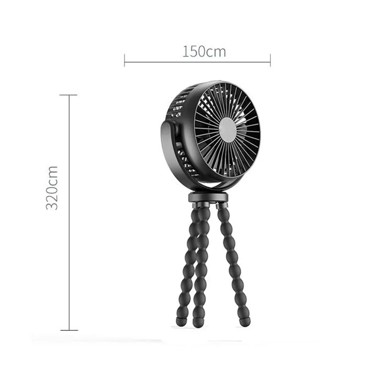 Portable Octopus USB Electric Fan Powered Small Foldable Rechargeable Mini Ventilator Silent Table Outdoor Cooler