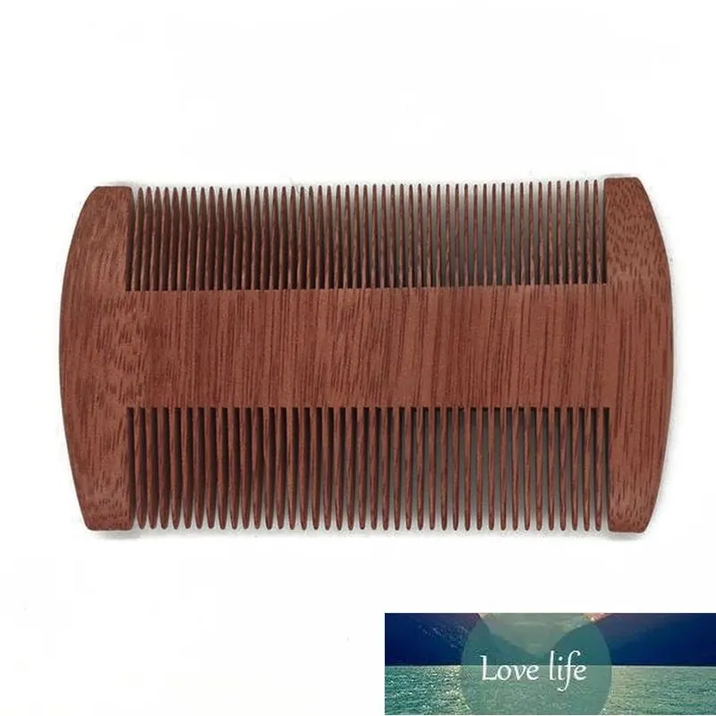 Boutique Green Sandalwood Comb Gold Wire Sandalwood Bar Comb Handgjorda Beardhair Combs for Women Natural Beautiful Wood
