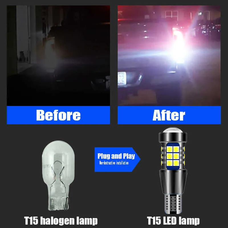 Neue Auto Lampen T15 912 Canbus Fehler Kostenlose 921 LED Rückfahrlicht W16W  Backup Lampen Für Scion IQ TC 2014 2015 Von 7,88 €