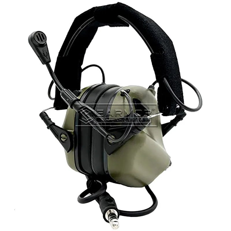 Tactische oortelefoon Opsmen Earmor M32 Mod4 Mod4 Headset Headpone Hoorbescherming Schiet Earmuffs met microfoongeluidsversterking 230613