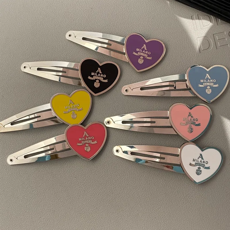 Cute Heart Letter Hair Clips Multicolor Letter Barrettes for Gift Party Fashion Hair Accessories