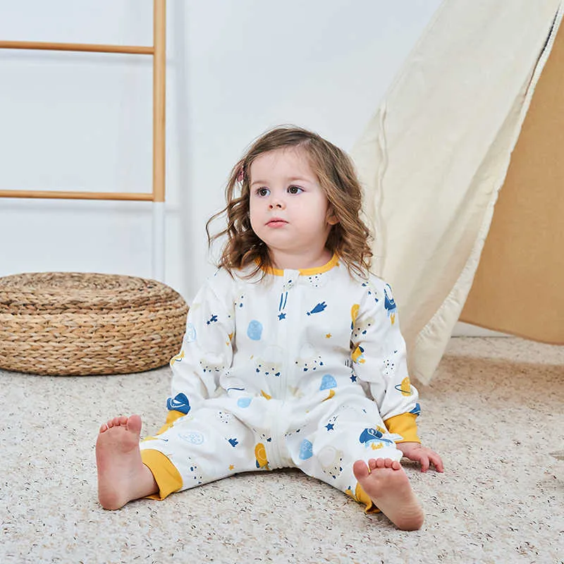 Sacos de dormir para bebês, saco de dormir com pés, primavera verão, cobertor usável, pernas de algodão para crianças pequenas, roupas macias para recém-nascidos