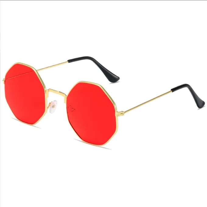 Festival mode solglasögon cirkulära solglasögon trendiga hav solglasögon färgglada solglasögon för fester godisfärgade glasögon