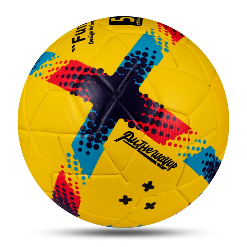 Ballen Voetbal Ballen Standaard Maat 5 Maat 4 PU Materiaal Hoge kwaliteit Outdoor Voetbal Trainingsdoel Match League Naadloze voetbal 230613