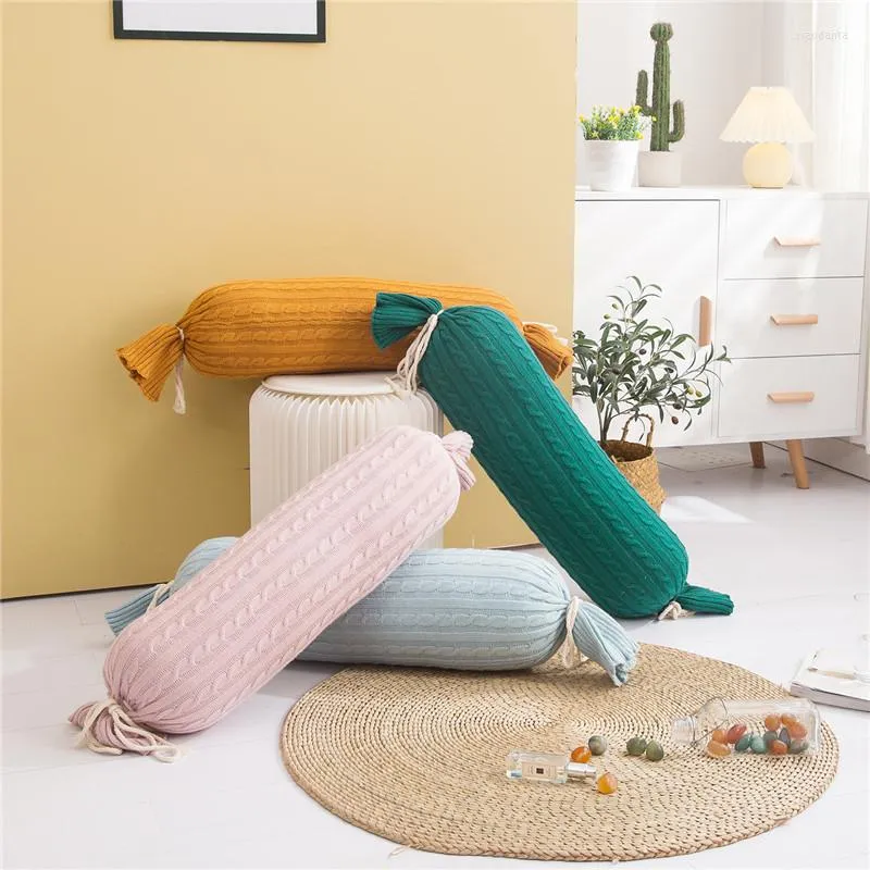 Pillow Nordic Twist Knitted For Sofa Candy Shape Home Decoration Living Room Pillows Detachable Cojines