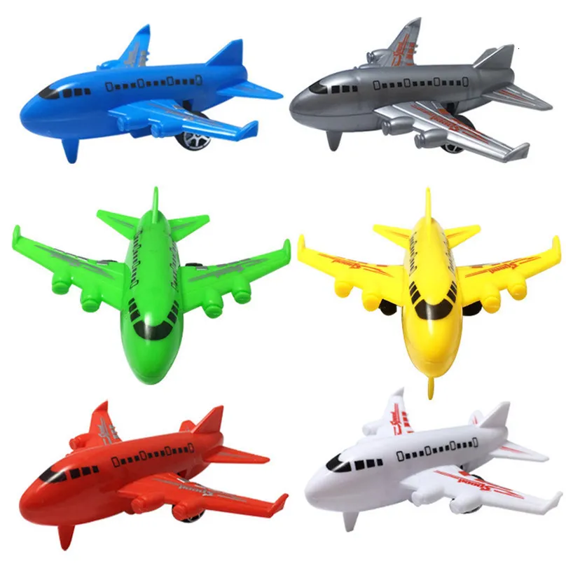 Aircraft Modle 6Pcsset Cute Pull Back Modello di aeroplano Giocattolo per bambini Baby Mini Colorful Cartoon Aircraft Aereo Giochi da tavolo Bambini Regalo di Natale 230613