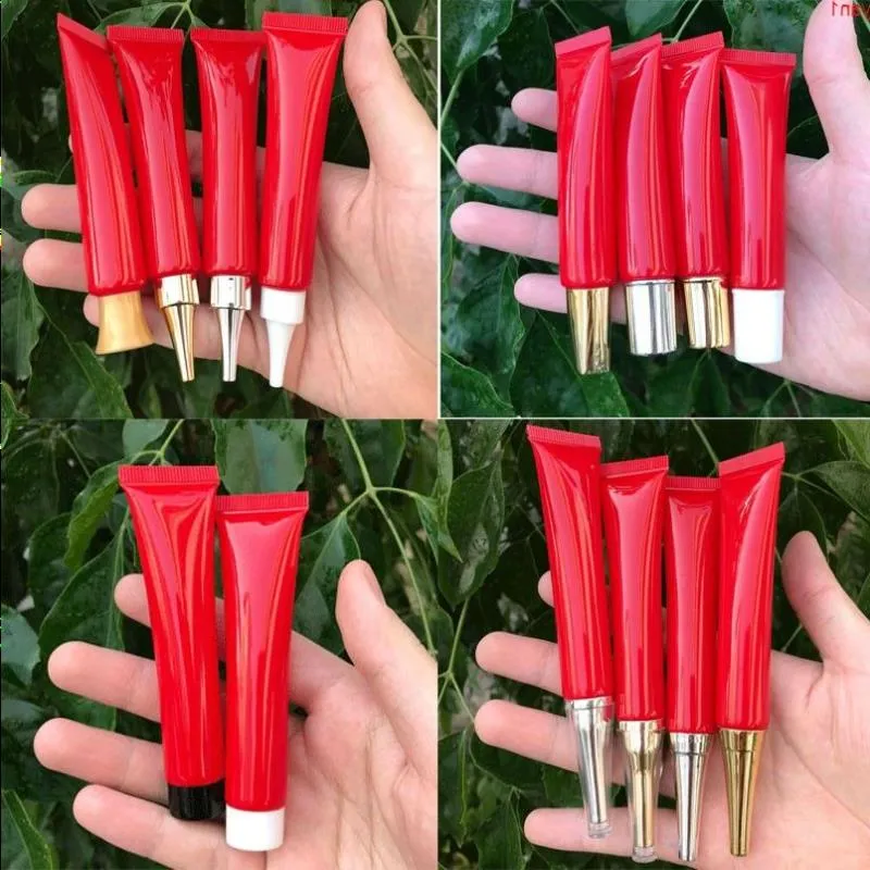 300pcs 20g 20ml High Class Empty Red Eye Cream Storage Tube, Cosmetic Soft Hose Containers,Squeeze Skin Care Tubehigh qty Euisl