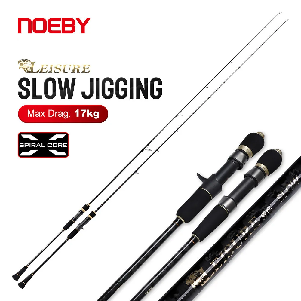 Canne à pêche pour bateau NOEBY Loisirs Canne à pêche lente Jigging 1,83 m 1,96 m Spinning Casting M ML Max Drag 17 kg Poids du leurre 30-350 g pour cannes à pêche en mer 230614