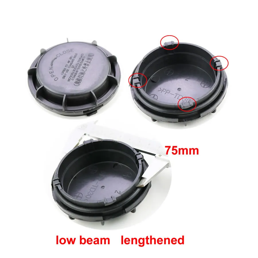 For Geely Emgrand 2018 Headlamp Dust Cover Low High Beam Headlight Cover Refit Lengthened Sealing Cap 