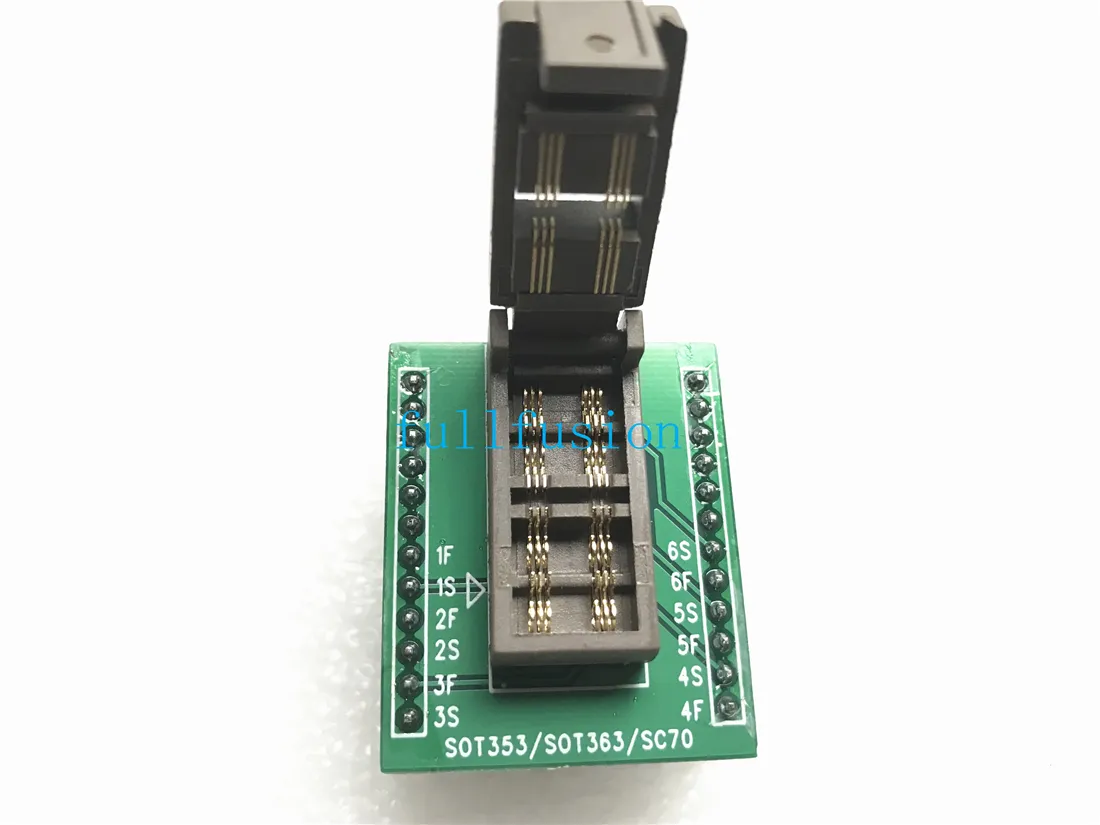 SOT363, чтобы опустить адаптер программирования SOT363-6L IC Test Socket Scocket SC-70 0,65 мм.