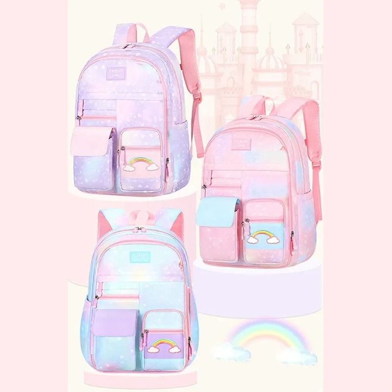 Conjuntos de Moda Mochila Infantil Mochila Escolar Fofa Feminina Mochila Mochila Bolsa Para Laptop Para Adolescentes Meninas Estudantes Mochila 230613