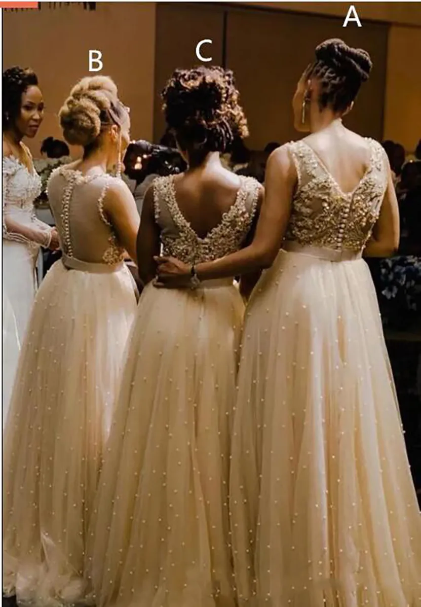 Champagne colored shop evening gowns