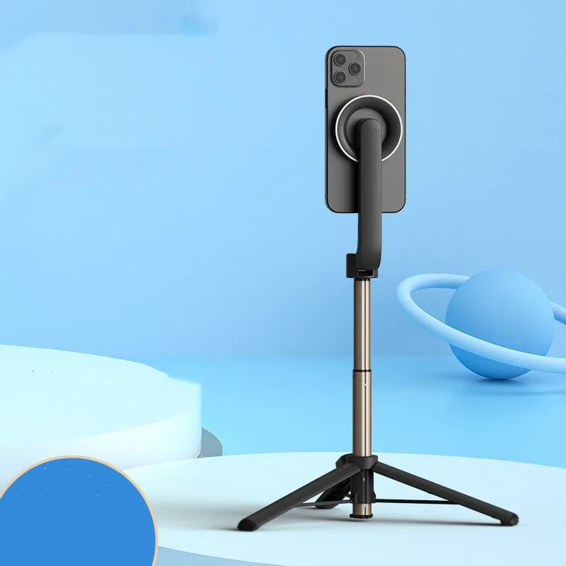 Treppiede Magnetico Portatile Per Telefono – Supporto Estensibile E Girevole 360° Con Telecomando Wireless – Perfetto Per Vlog, Registrazioni E Contenuti Social