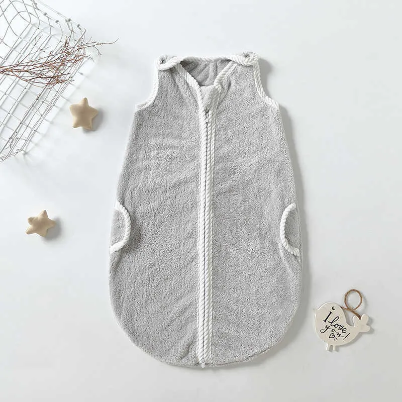 Schlafsäcke Winter Baby Mädchen Jungen Neugeborenen Korallen Fleece Weiche Swaddle Wrap Kleinkind Säuglings Decken Kinder