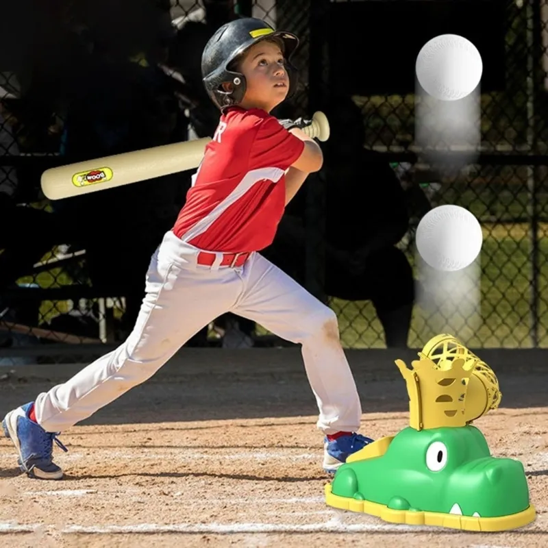 Outros artigos esportivos Máquina de arremesso de beisebol Lançador de beisebol prático Brinquedo de treinamento para jogos esportivos Presente de aniversário para crianças, meninas e meninos 230613