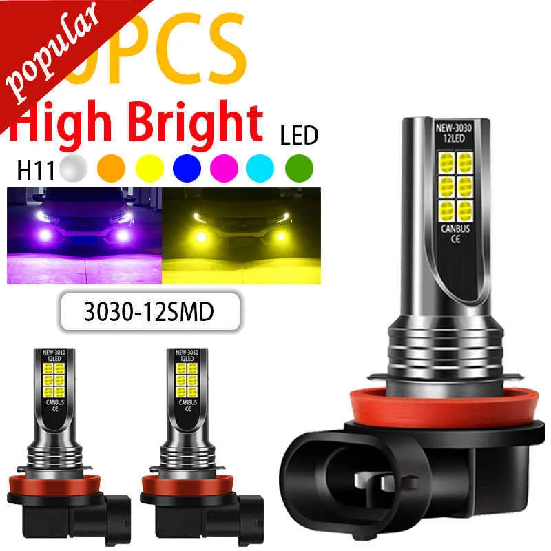 Novo Desconto 20Pcs H11 H8 H16JP Alta Qualidade 3030 Carro LED Front Nevoeiro Faróis Anti Nevoeiro Luzes Lâmpadas Branco Azul Amarelo Dourado Verde Limão