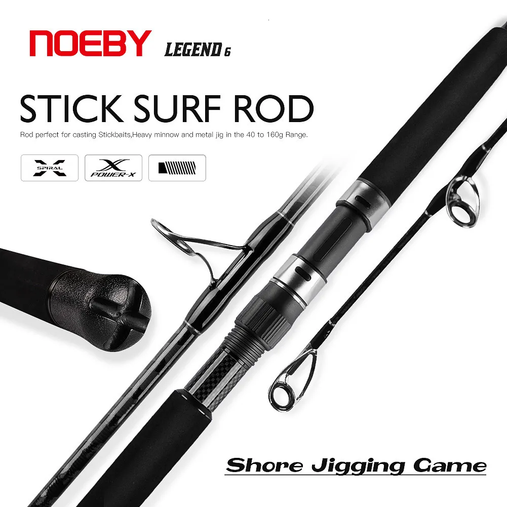 Boat Fishing Rods Noeby Surfcasting Fishing Rod 2.6m 2.75m 3.05m Stick Shore  Jigging Lure Rods H XH Lure 40 160g For Saltwater Sea Fishing Rod 230614  From Men06, $128.49