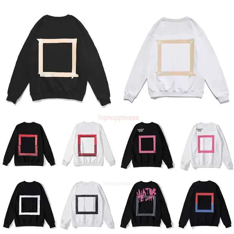 OFFs Masculino Feminino Hoodies Inverno Hip Hop Masculino Streetwear Letter Hoodie Man S Designers Skates com Capuz Branco Com Capuz High Street Pulôver Moletom Roupas M2X tops