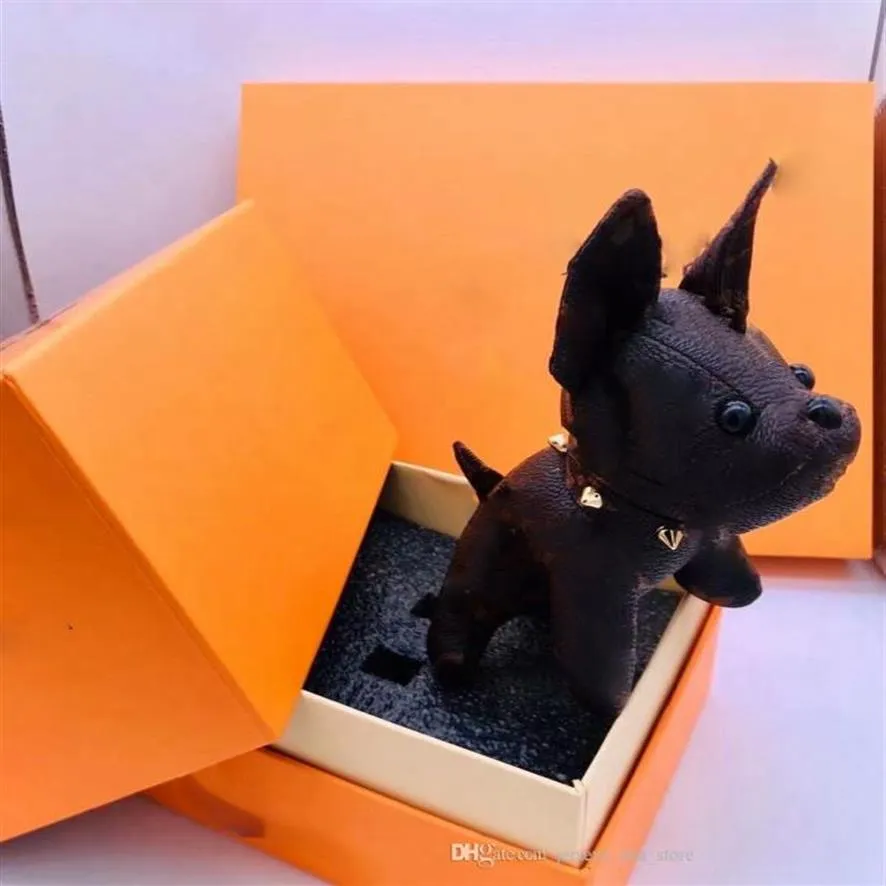 2021 Hochwertige Schlüsselanhänger Mode Schlüsselschnalle Geldbörse Anhänger Taschen Hund Stil Design Tasche Puppe Ketten Schlüsselschnallen 6 Farbe Schlüsselanhänger 0291a