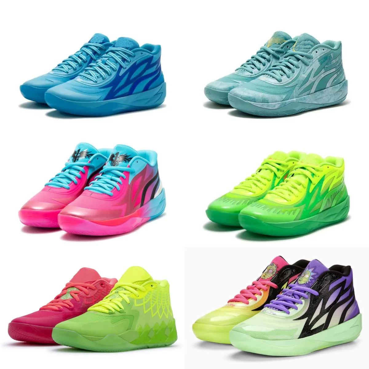 MB2 Rick Morty LaMelo Ball MB1 enfants chaussures de basket-ball à vendre Queen City Gorange Honeycomb Slime LO IMBALANCE hommes femmes chaussure de sport US4.5-US12