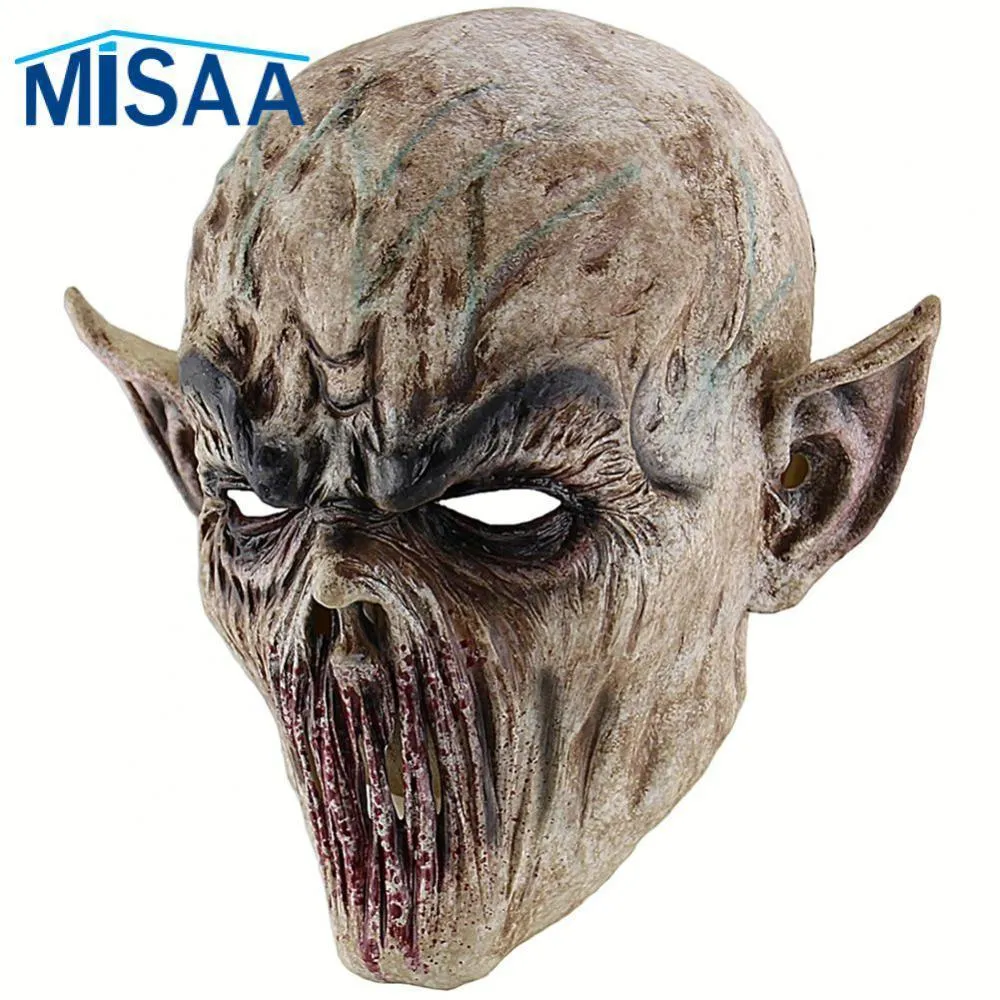 Maschere per feste Latex Halloween Monster Mask Forniture per costumi cosplay Orribili Spettrali Raccapriccianti Spaventosi Realistici Maschere divertenti Horror 230614