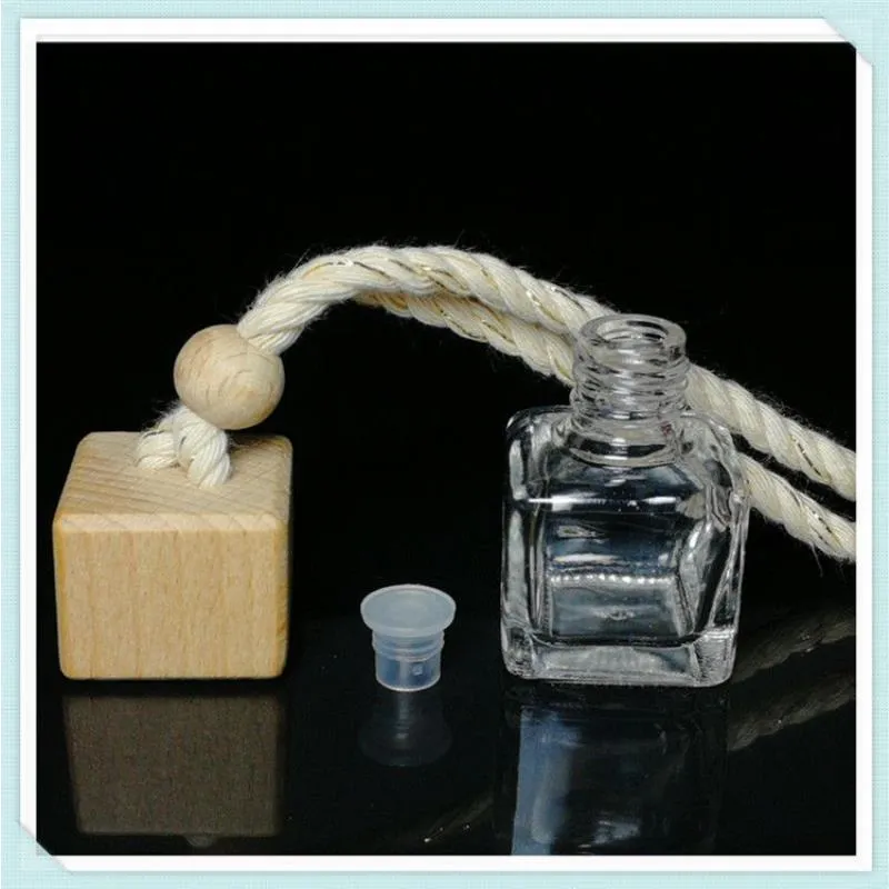 8ml Auto Parfüm Flaschen Holz Schraubverschluss Glas Leere Flasche