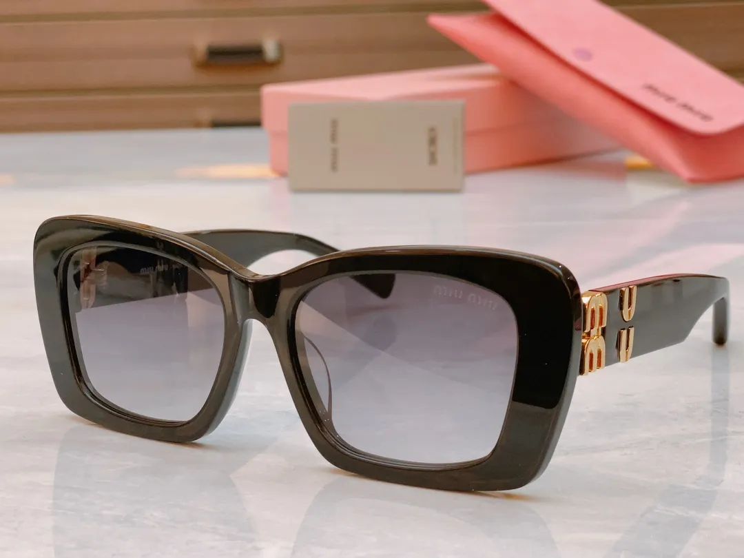 Высокая версия MIU Солнцезащитные очки овальная рама MIU07Y Солнцезащитные очки радиационные персонализированные персонализированные ретро -очки с повышенной высокой стоимостью внешнего вида
