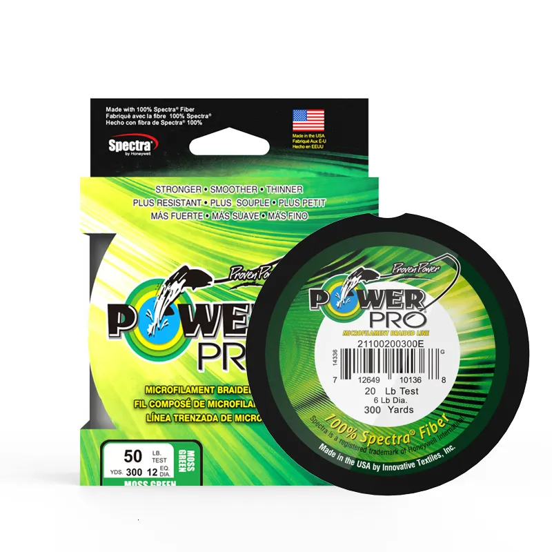 Braid Line POWER PRO Braided Fishing Line Length 275m/300yds Diameter  0.23mm 0.43mm Size 20 80lb Super PE Braided Line Fishing 230614 From Men06,  $36.07