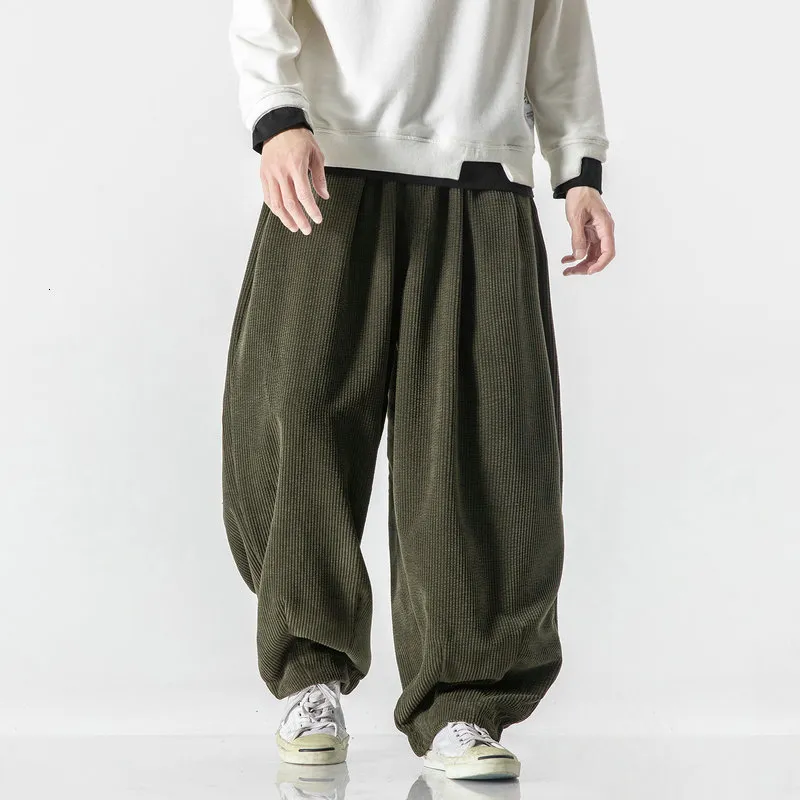 Hommes pantalons pantalons décontractés Streetwear Harem mode femme longue grande taille lâche mâle pantalons de survêtement Harajuku Style M5XL 230614