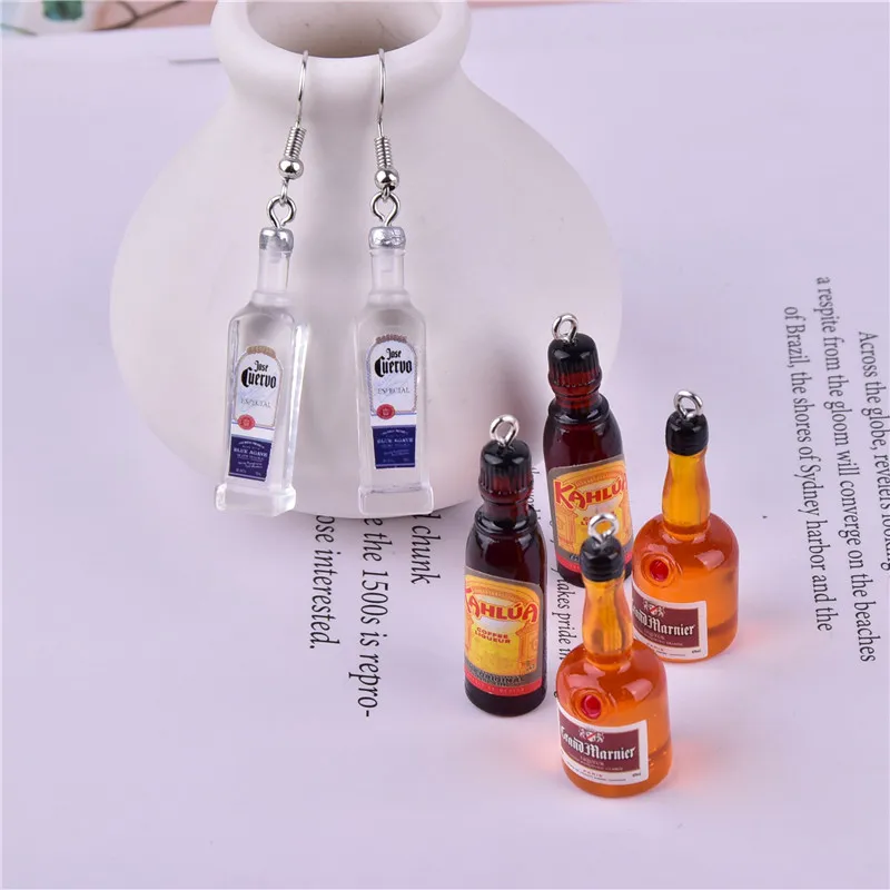 Charms Alkohol Beer Bottlle Harts For Earring Diy Fashion Jewelry Accessories Drop Delivery Smtur