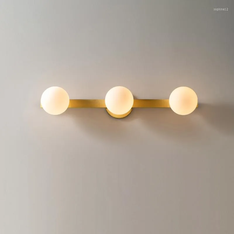 Wall Lamp Gold Living Room Bedroom Bedside Nordic Bathroom Mirror Headlight