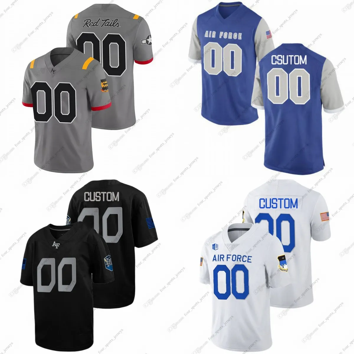 Custom NCAA Falcons College Football Jerseys Raphiel Rashid Richter Sanders Sanford Smith Waterling Williams Youngblood Castonguay Mack II Maynard Beard