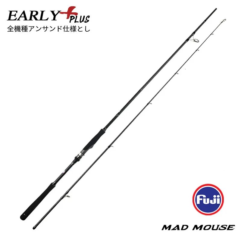 Madmouse Full Fuji Guide Ring Shore Cast Iron Rod 2.9 M MH/H Wave Jungle  Gym Boat Rod Sea Fishing Rod Long Shot Rod