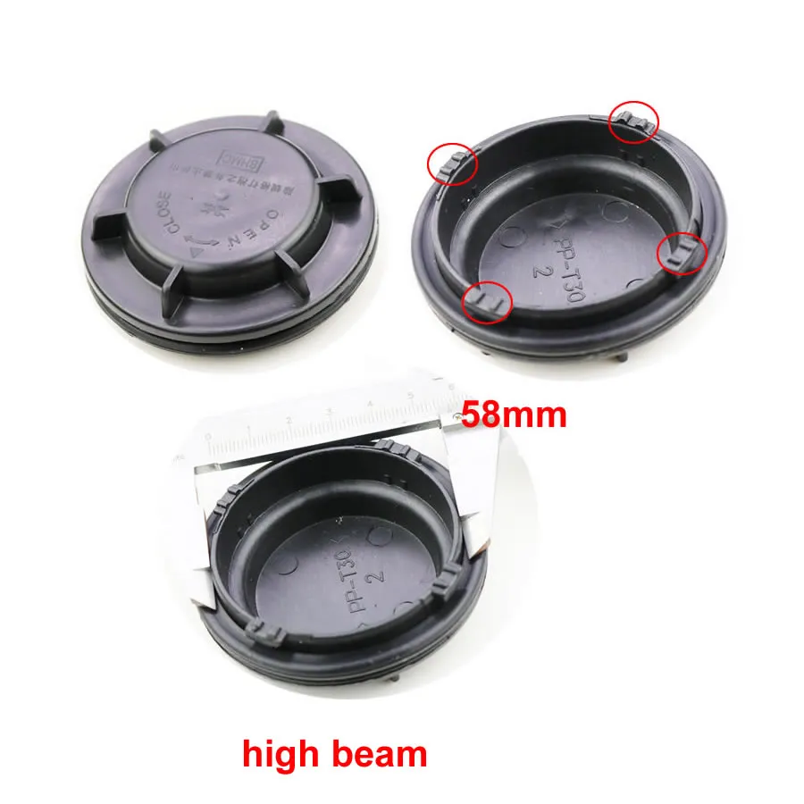 For Geely Emgrand 2018 Headlamp Dust Cover Low High Beam Headlight Cover Refit Lengthened Sealing Cap 