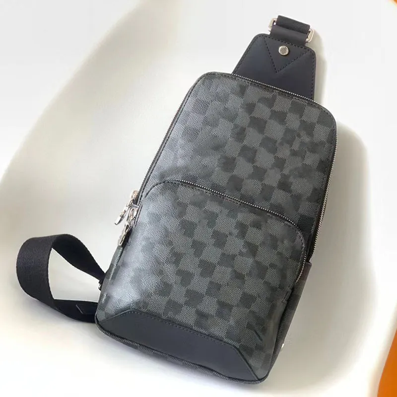 Sac de poitrine pour hommes, Compact, sportif, intelligent, sangle latérale, forme respectueuse du corps, sûr, Double fermeture éclair, sac à bandoulière classique, 2024