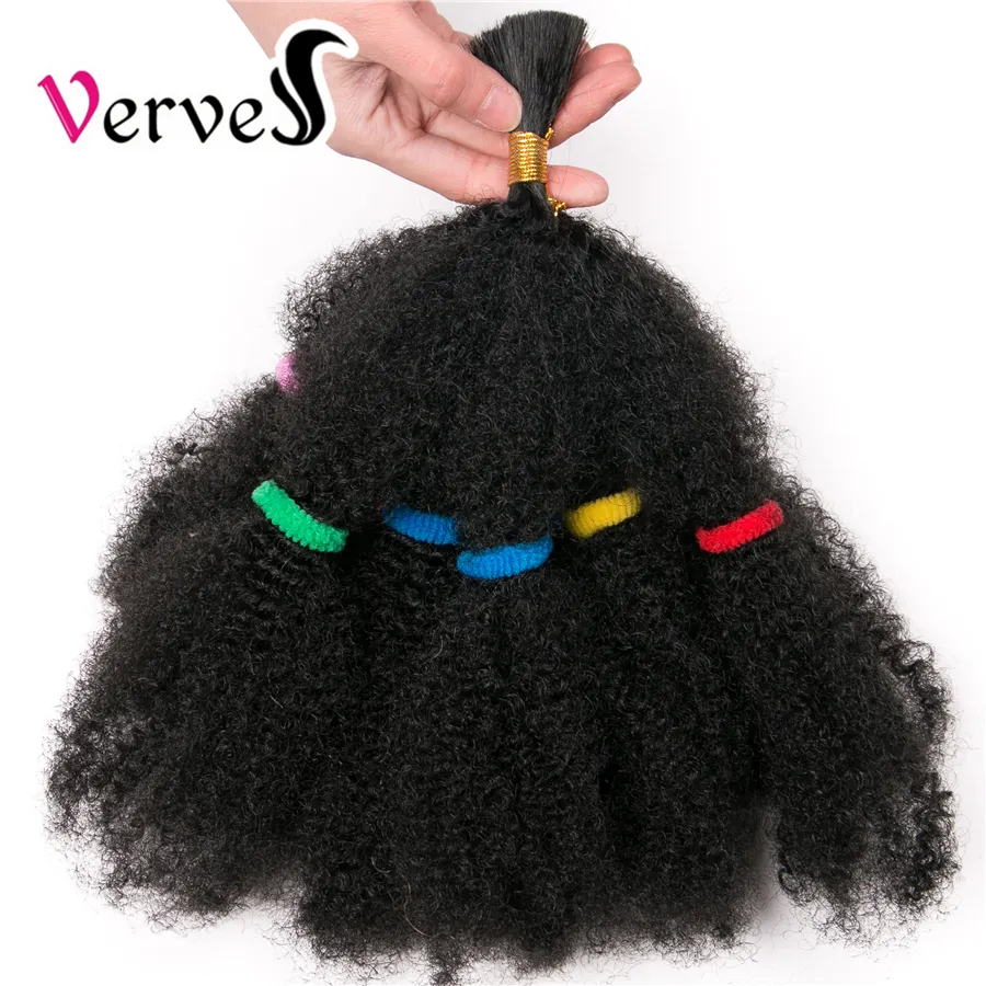 Haar Bulks VERVES Culry Synthetisch Gehaakte Vlechten Hair Extensions 12 inch Ombre Vlechthaar Afro Kinky Bulk Twist Vlechten Zwart Bruin Bug 230613