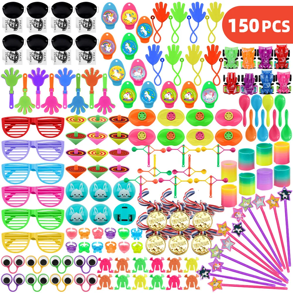 Other Event Party Supplies 150/130/120/100 pcs Birthday Pinata Fillers Small Bulk Toys Party Gift Favors Kids Puzzle Toy Event Party Game Giveaways Prizes 230613