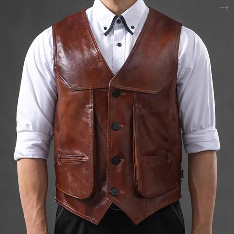 Cow skin waistcoat sale