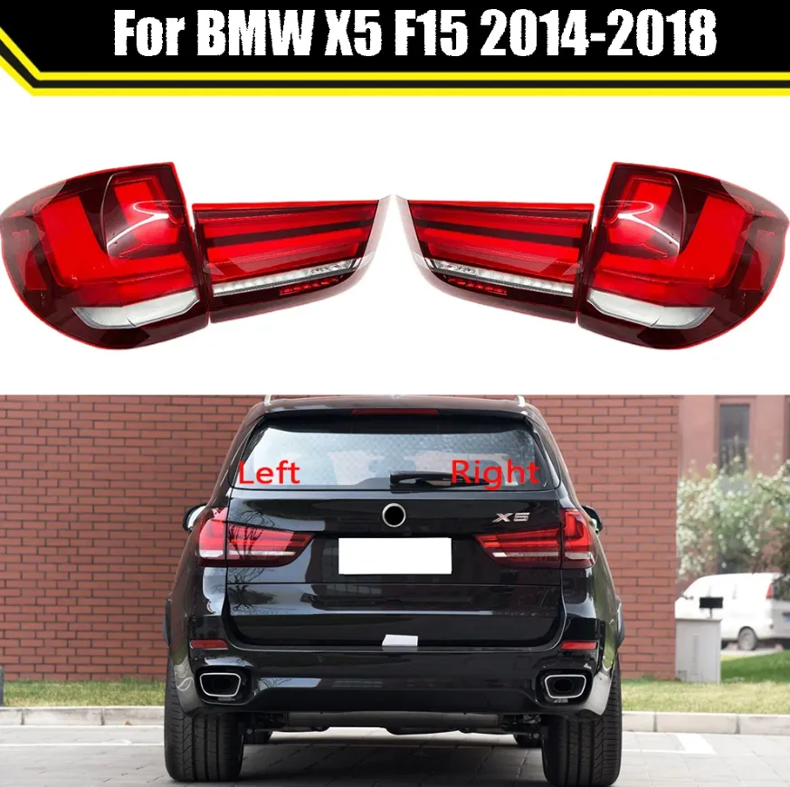 LEAD LED LED LED dla BMW x5 F15 2014-2018 Tylna lampa mgły + zatrzymanie lampy hamulcowej + odwrotne + dynamiczne akcesoria samochodowe