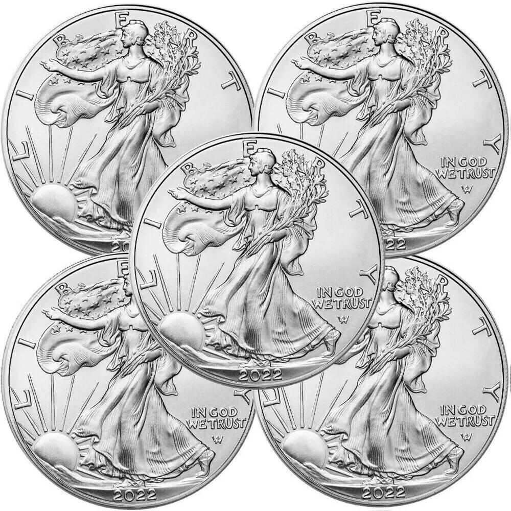 2022 1 унция Американская серебряная монета орла